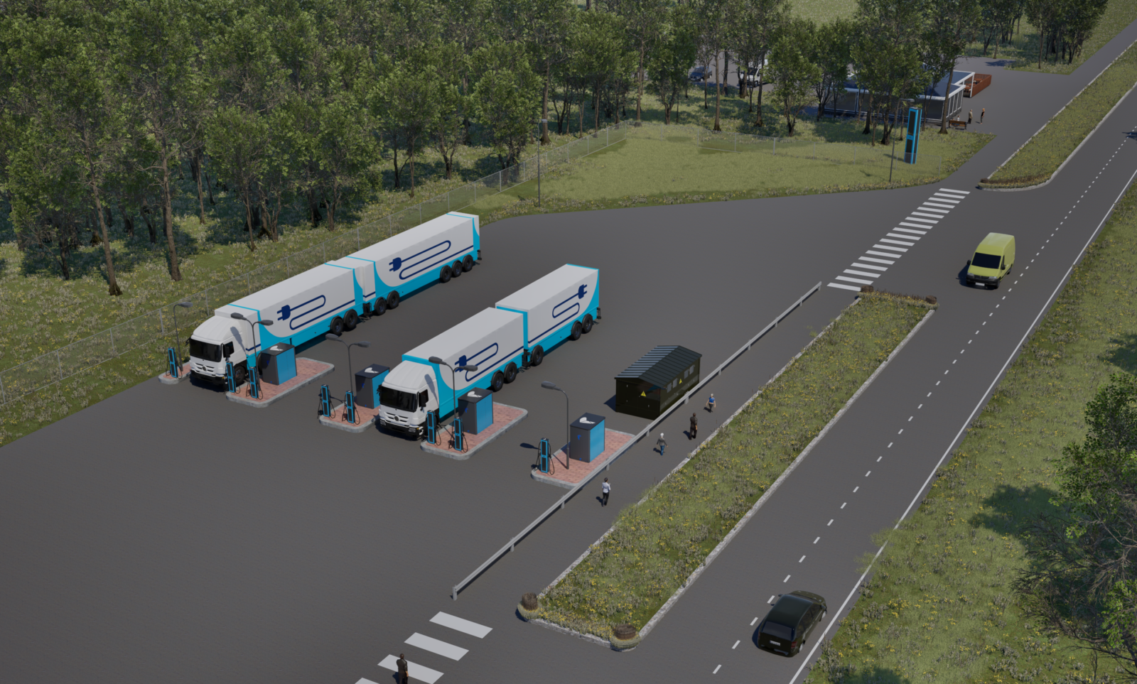 Arctio Truck Stop etenee – Plugit suunnittelee raskaan liikenteen latausasemaa Tornioon